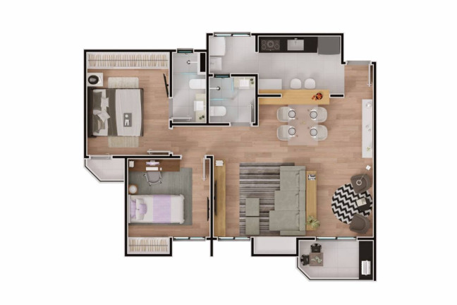 Imagem Apartamento com 3 Quartos à Venda, 80 m² em Jardim Vera Cruz - Sorocaba