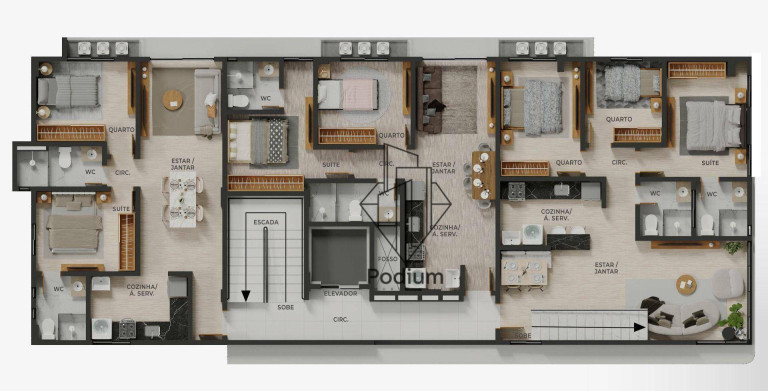 Imagem Apartamento com 2 Quartos à Venda, 110 m² em Bessa - João Pessoa Imagem Apartamento com 2 Quartos à Venda, 110 m² em Bessa - João Pessoa