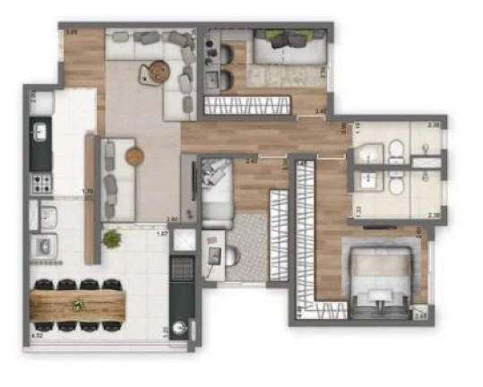 Imagem Cobertura com 4 Quartos à Venda, 201 m² em Panamby - São Paulo Imagem Cobertura com 4 Quartos à Venda, 201 m² em Panamby - São Paulo