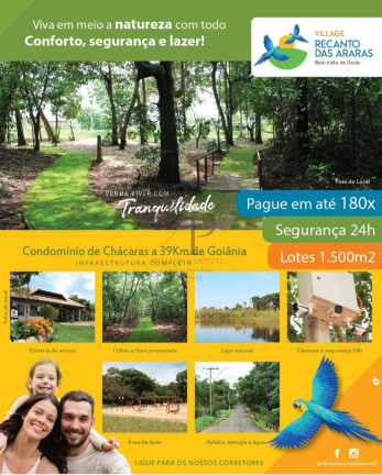 Imóvel à Venda, 1.500 m² em Condomínio Recanto Da Mata - Bela Vista De Goiás