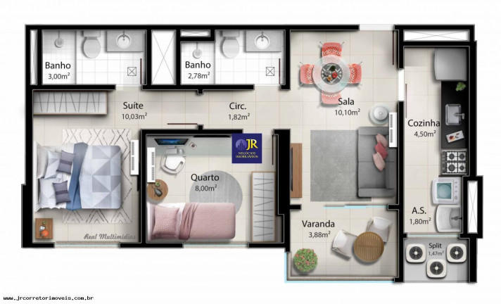 Imagem Apartamento com 3 Quartos à Venda,  em Praia De Itaparica - Vila Velha