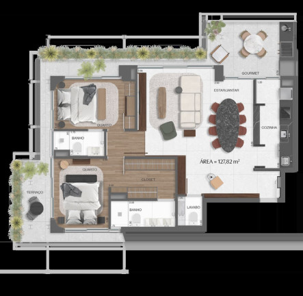 Imagem Imóvel com 2 Quartos à Venda, 123 m² em Itaim Bibi - São Paulo