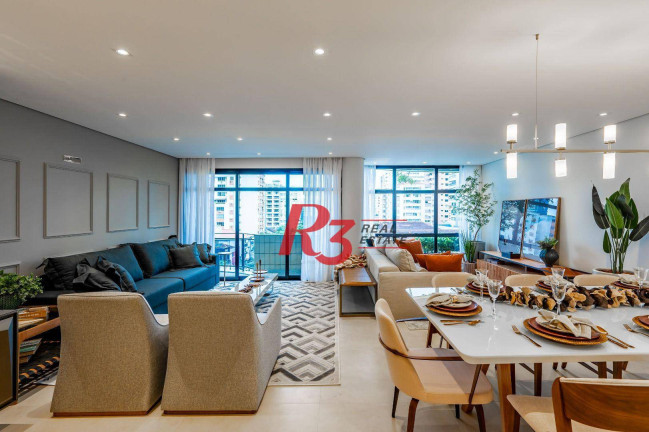 Apartamento com 3 Quartos à Venda, 185 m² em José Menino - Santos