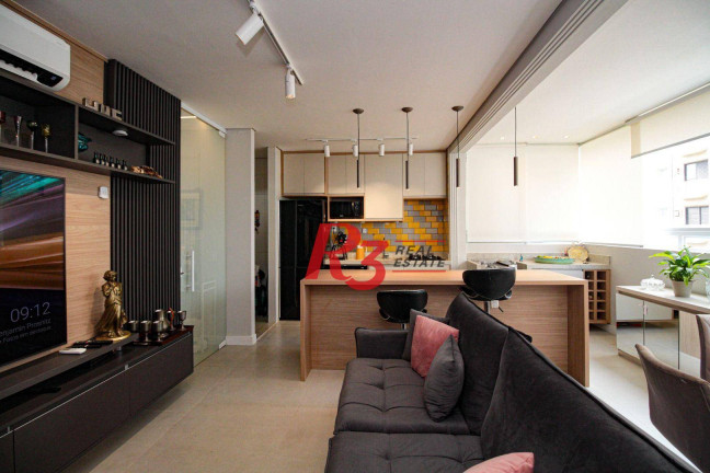 Apartamento com 2 Quartos à Venda, 72 m² em Gonzaga - Santos
