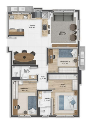 Imagem Apartamento com 3 Quartos à Venda, 88 m² em Petrópolis - Porto Alegre