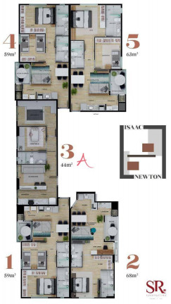 Imagem Apartamento com 2 Quartos à Venda, 59 m² em Centro - Cascavel Imagem Apartamento com 2 Quartos à Venda, 59 m² em Centro - Cascavel