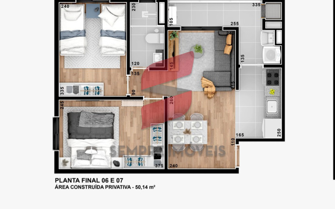Imagem Apartamento com 2 Quartos à Venda, 51 m² em Tingui - Curitiba Imagem Apartamento com 2 Quartos à Venda, 51 m² em Tingui - Curitiba