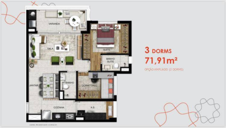 Imagem Apartamento com 3 Quartos à Venda, 71 m² em Guilhermina Esperança - São Paulo