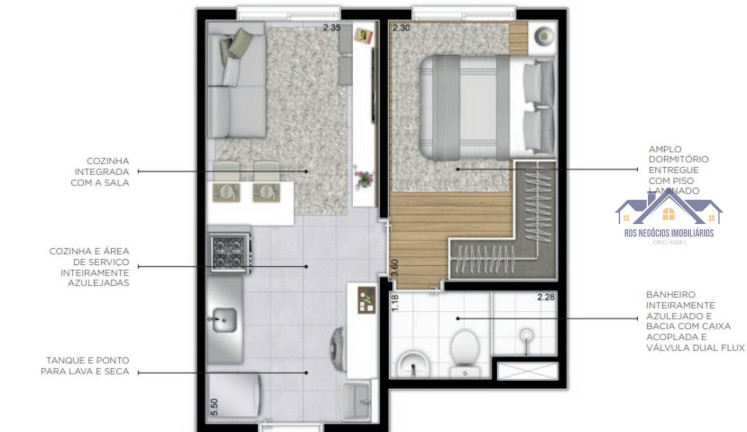 Imagem Apartamento com 1 Quarto à Venda, 34 m² em Belenzinho - São Paulo
