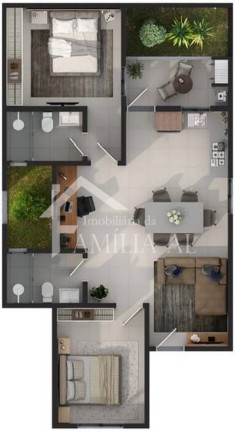 Imagem Apartamento com 2 Quartos à Venda, 62 m² em Glória - Joinville Imagem Apartamento com 2 Quartos à Venda, 62 m² em Glória - Joinville