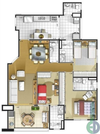 Imagem Imóvel com 3 Quartos à Venda, 108 m² em Santa Paula - São Caetano Do Sul Imagem Imóvel com 3 Quartos à Venda, 108 m² em Santa Paula - São Caetano Do Sul