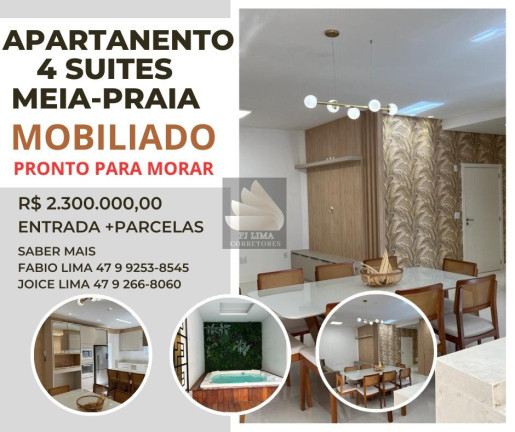 Imagem Apartamento com 4 Quartos à Venda, 190 m² em Meia-praia - Itapema Imagem Apartamento com 4 Quartos à Venda, 190 m² em Meia-praia - Itapema