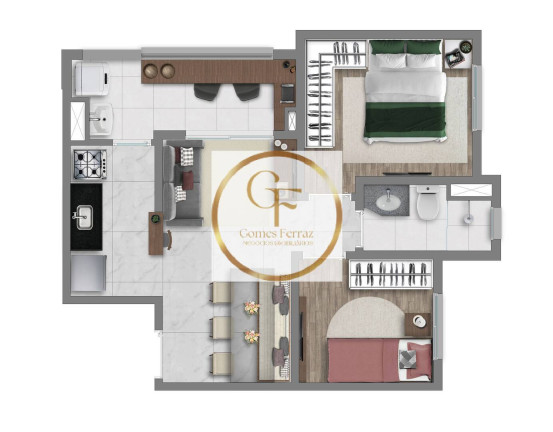 Imagem Apartamento com 2 Quartos à Venda, 49 m² em Saúde - São Paulo
