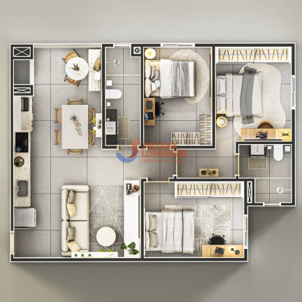 Imagem Apartamento com 3 Quartos à Venda, em Parque São Paulo - Cascavel Imagem Apartamento com 3 Quartos à Venda, em Parque São Paulo - Cascavel