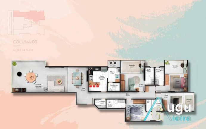 Apartamento com 4 Quartos à Venda, 161 m² em Praia Do Morro - Guarapari