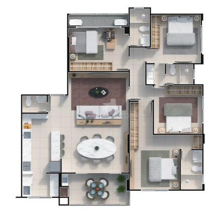 Imagem Apartamento com 3 Quartos à Venda, 130 m² em Pioneiros - Balneário Camboriú