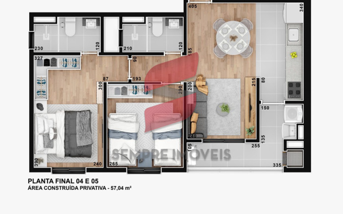 Imagem Apartamento com 2 Quartos à Venda, 51 m² em Tingui - Curitiba Imagem Apartamento com 2 Quartos à Venda, 51 m² em Tingui - Curitiba