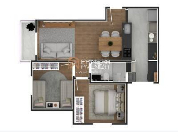 Imagem Apartamento com 2 Quartos à Venda, 52 m² em Jardim Satélite - São José Dos Campos