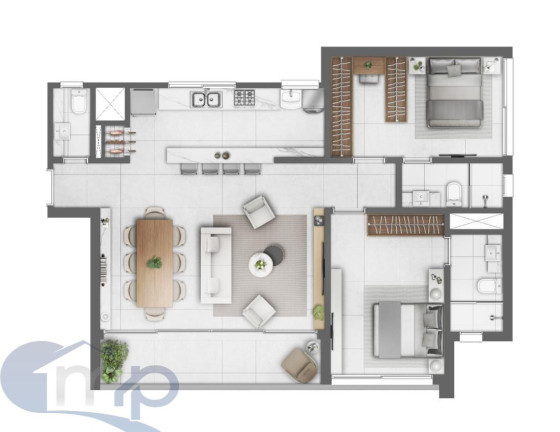 Imagem Apartamento com 2 Quartos à Venda, 90 m² em Centro - Torres Imagem Apartamento com 2 Quartos à Venda, 90 m² em Centro - Torres