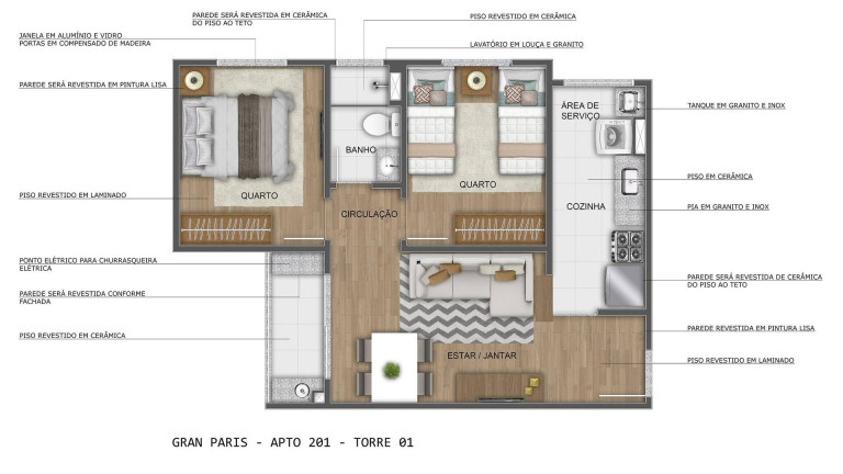 Imagem Apartamento com 2 Quartos à Venda, em Setor Faiçalville - Goiânia Imagem Apartamento com 2 Quartos à Venda, em Setor Faiçalville - Goiânia