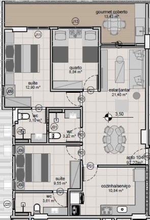 Imagem Apartamento com 2 Quartos à Venda, 64 m² em Intermares - Cabedelo Imagem Apartamento com 2 Quartos à Venda, 64 m² em Intermares - Cabedelo