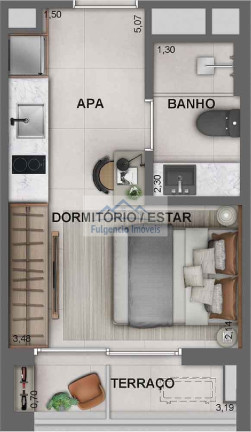 Imagem Imóvel com 1 Quarto à Venda, 29 m² em Vila Mariana - São Paulo