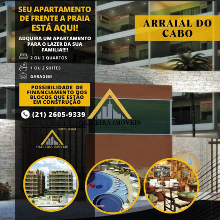 Apartamento com 2 Quartos à Venda,  em Arraial Do Cabo