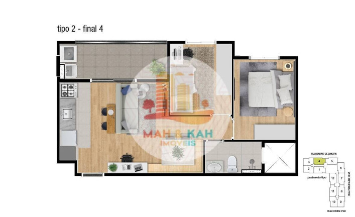 Imagem Apartamento com 2 Quartos à Venda, 47 m² em Silveira - Santo André