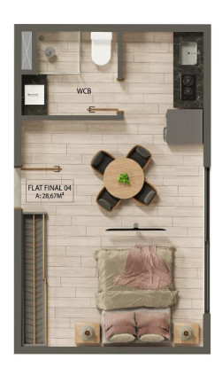 Imagem Apartamento com 1 Quarto à Venda, 24 m² em Jardim Oceania - João Pessoa Imagem Apartamento com 1 Quarto à Venda, 24 m² em Jardim Oceania - João Pessoa