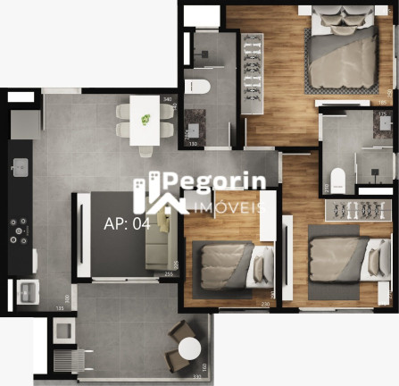 Imagem Apartamento com 2 Quartos à Venda, 58 m² em Lindóia - Curitiba