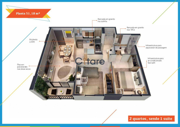 Imagem Apartamento com 2 Quartos à Venda, em Joaquim Távora - Fortaleza Imagem Apartamento com 2 Quartos à Venda, em Joaquim Távora - Fortaleza