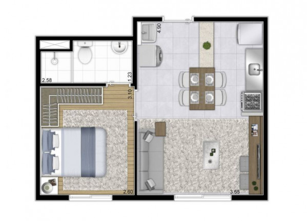 Imagem Apartamento com 1 Quarto à Venda, 32 m² em Vila Ema - São Paulo Imagem Apartamento com 1 Quarto à Venda, 32 m² em Vila Ema - São Paulo
