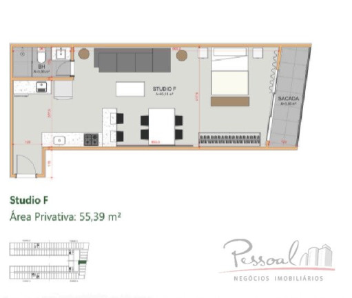 Imagem Apartamento com 1 Quarto à Venda, 78 m² em Saco Grande - Florianópolis