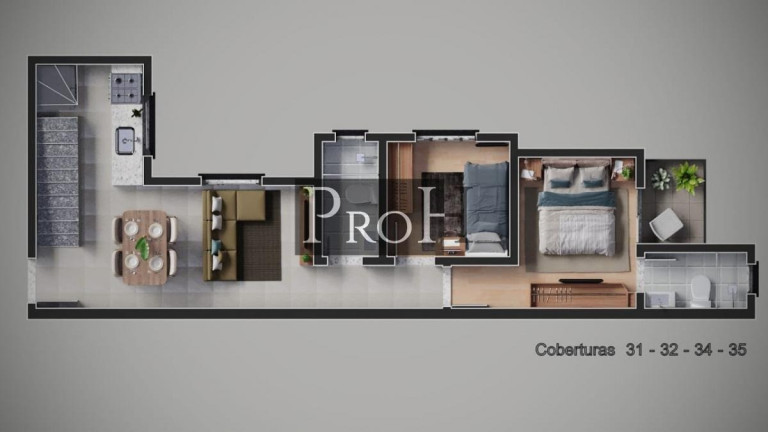 Imagem Cobertura com 2 Quartos à Venda, 87 m² em Campestre - Santo André