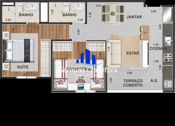 Imagem Apartamento com 2 Quartos à Venda, 56 m² em Vila São Luiz (valparaízo) - Barueri Imagem Apartamento com 2 Quartos à Venda, 56 m² em Vila São Luiz (valparaízo) - Barueri