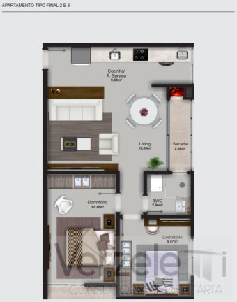 Imagem Apartamento com 2 Quartos à Venda, 55 m² em Areias - Camboriú Imagem Apartamento com 2 Quartos à Venda, 55 m² em Areias - Camboriú