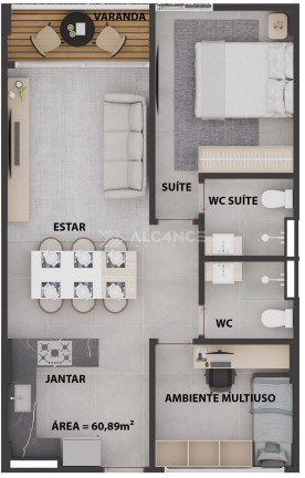 Imagem Apartamento com 2 Quartos à Venda, 60 m² em Cabo Branco - João Pessoa Imagem Apartamento com 2 Quartos à Venda, 60 m² em Cabo Branco - João Pessoa