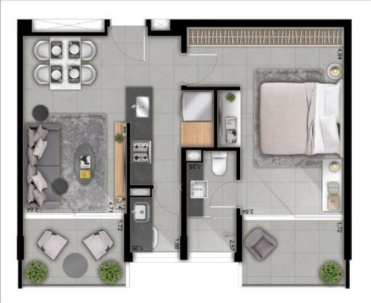 Imagem Apartamento com 1 Quarto à Venda, 55 m² em Perdizes - São Paulo Imagem Apartamento com 1 Quarto à Venda, 55 m² em Perdizes - São Paulo