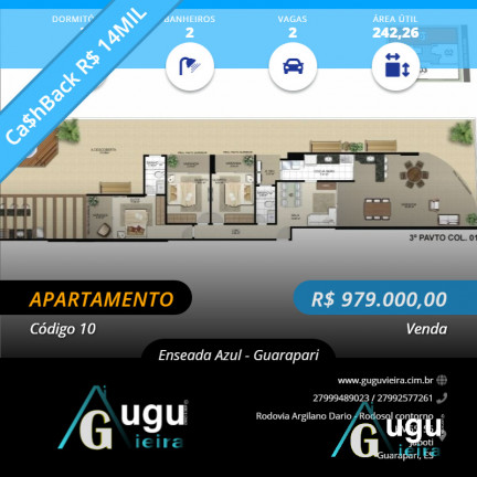 Imagem Apartamento com 1 Quarto à Venda,  em Guarapari