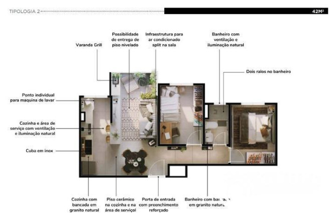 Imagem Apartamento com 2 Quartos à Venda, 45 m² em Santa Maria - Santo André Imagem Apartamento com 2 Quartos à Venda, 45 m² em Santa Maria - Santo André