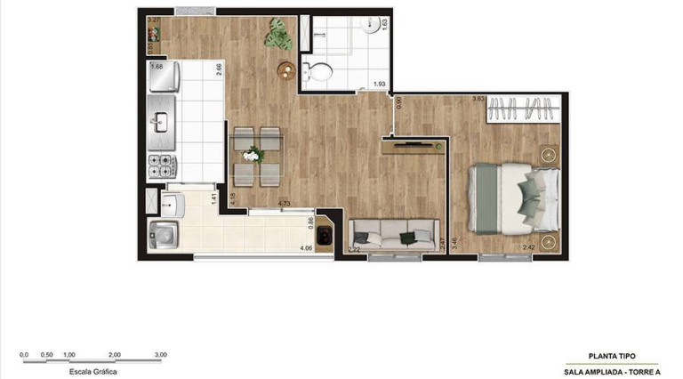 Imagem Apartamento com 2 Quartos à Venda, 44 m² em Mandaqui - São Paulo