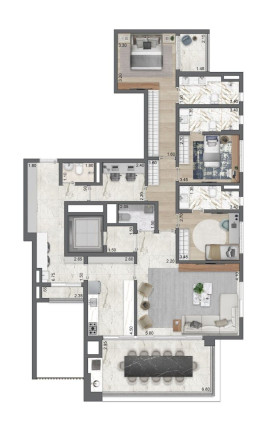 Imagem Apartamento com 3 Quartos à Venda, 176 m² em Moema - São Paulo Imagem Apartamento com 3 Quartos à Venda, 176 m² em Moema - São Paulo