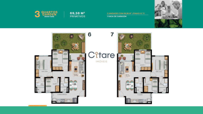 Imagem Apartamento com 3 Quartos à Venda, em Luciano Cavalcante - Fortaleza Imagem Apartamento com 3 Quartos à Venda, em Luciano Cavalcante - Fortaleza