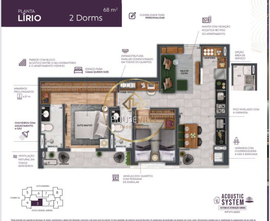 Imagem Apartamento com 2 Quartos à Venda, 68 m² em Jardim Satélite - São José Dos Campos Imagem Apartamento com 2 Quartos à Venda, 68 m² em Jardim Satélite - São José Dos Campos