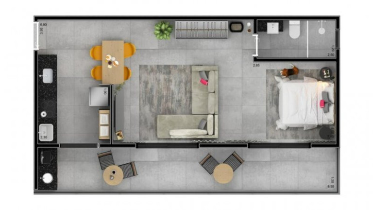 Imagem Apartamento com 1 Quarto à Venda, 57 m² em Ponta Da Praia - Santos Imagem Apartamento com 1 Quarto à Venda, 57 m² em Ponta Da Praia - Santos