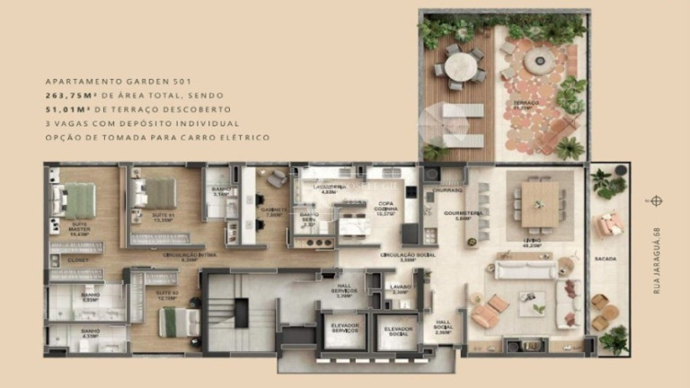 Imóvel com 3 Quartos à Venda, 263 m² em Bela Vista - Porto Alegre