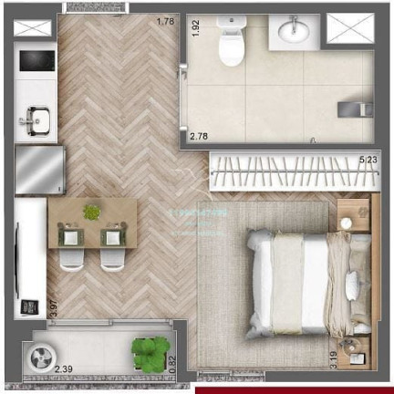 Imagem Studio com 1 Quarto à Venda, 28 m² em Perdizes - São Paulo Imagem Studio com 1 Quarto à Venda, 28 m² em Perdizes - São Paulo