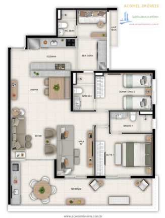 Imagem Apartamento com 3 Quartos à Venda, 112 m² em Praia Da Enseada - Bertioga