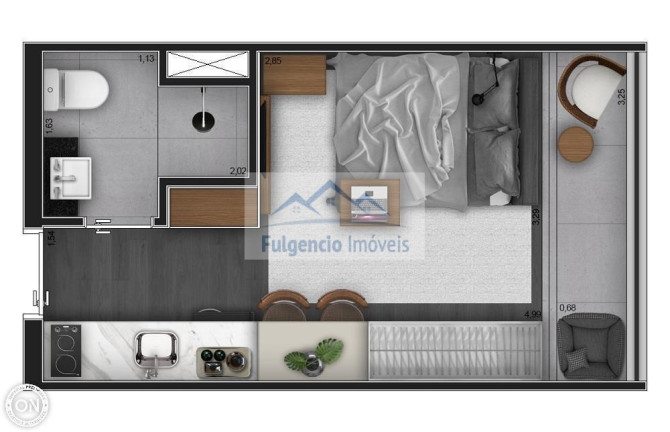Imagem Imóvel com 1 Quarto à Venda, 30 m² em Moema - São Paulo
