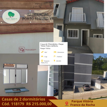Imagem Casa com 2 Quartos à Venda, 58 m² em Parque Vitória - Franco Da Rocha Imagem Casa com 2 Quartos à Venda, 58 m² em Parque Vitória - Franco Da Rocha
